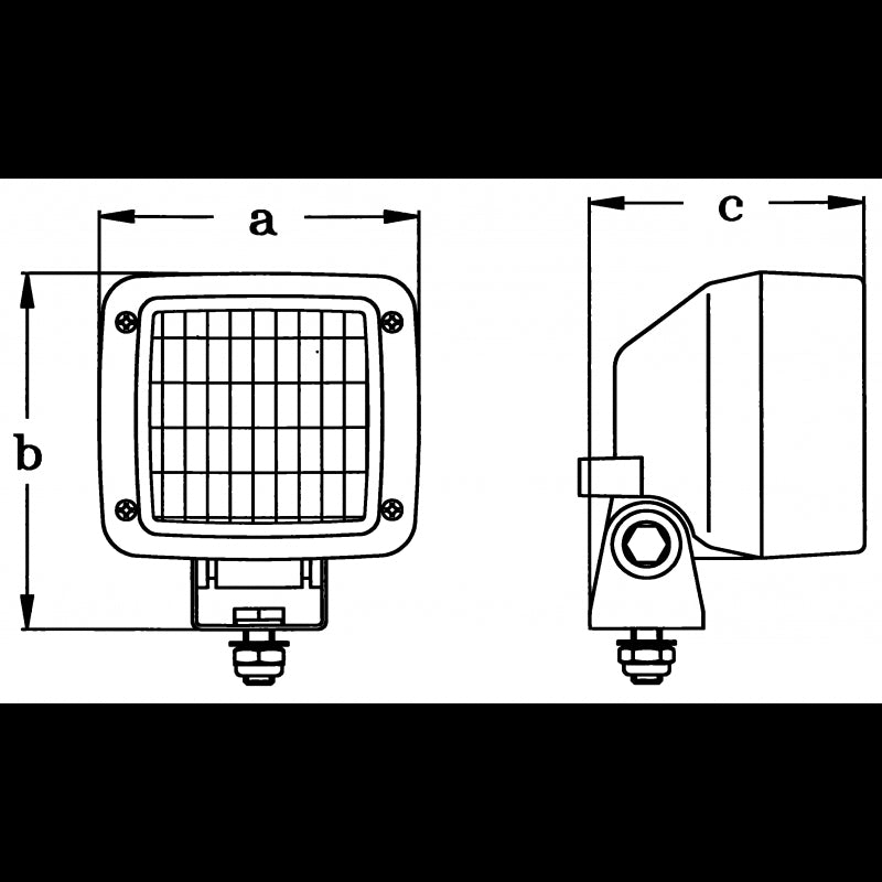 Hvid dækslygte, 12V/55W