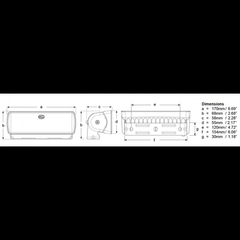 Hella Sea HawKids LED XLR sort