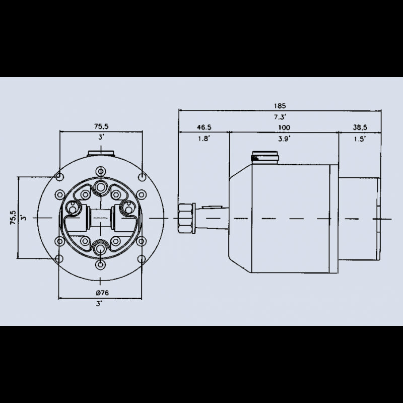 Steering system hyd.ext.u/slngGF150BR