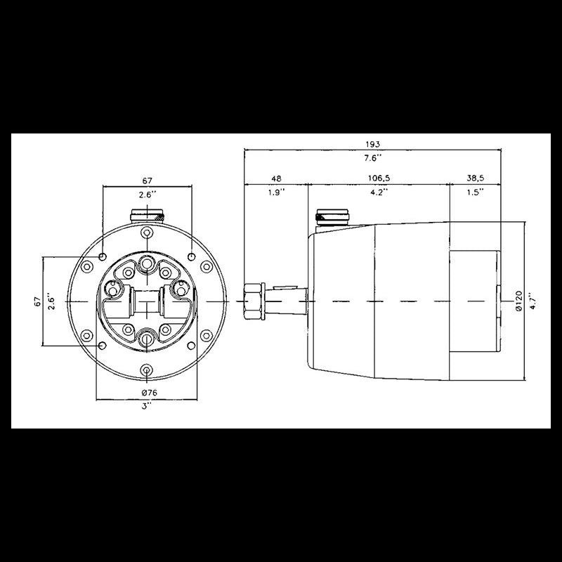 Steering system hydraulic ext. w/sl. GF300RT