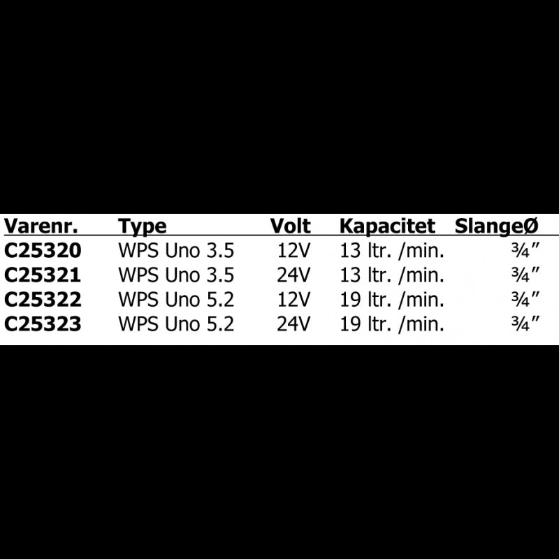 Johnson wps uno 3,5 12v