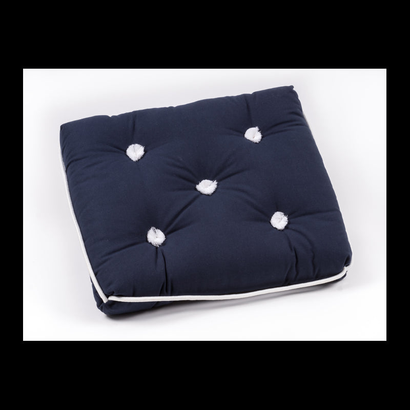 Kapok pillow, roll, Navy Blue