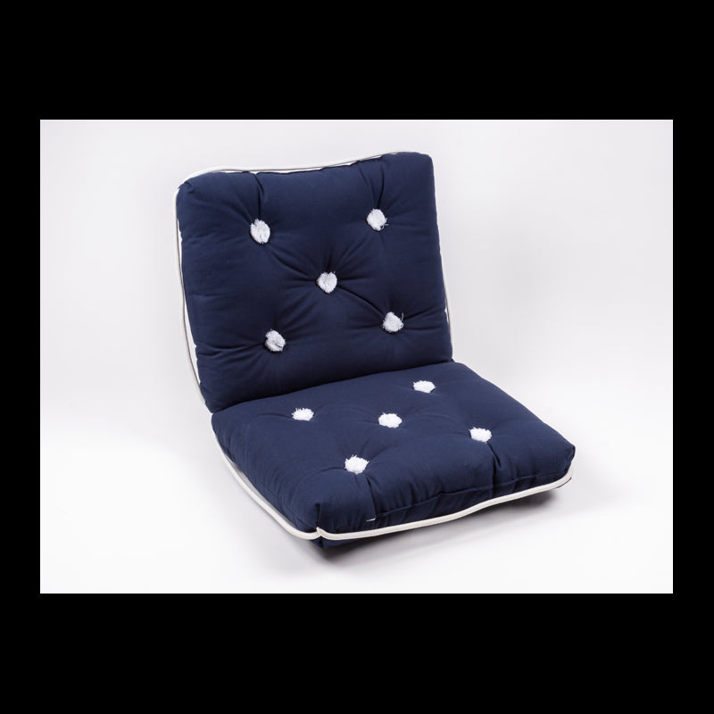 Kapok pillow, roll, Navy Blue