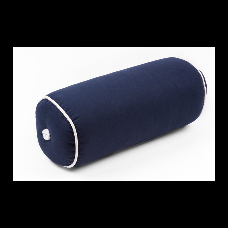 Kapok pillow, roll, Navy Blue