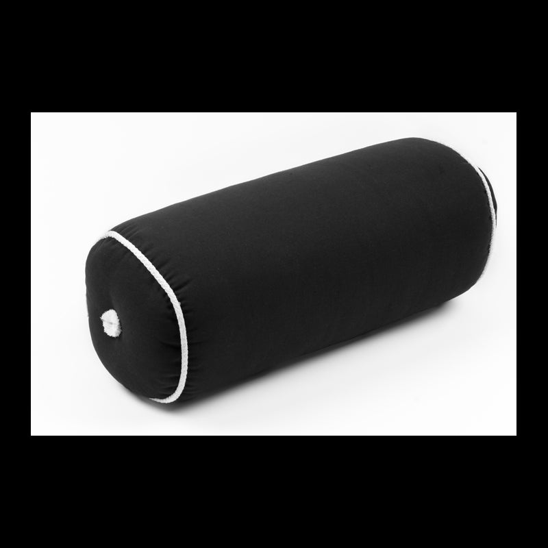 Kapok pillow, roll, Black