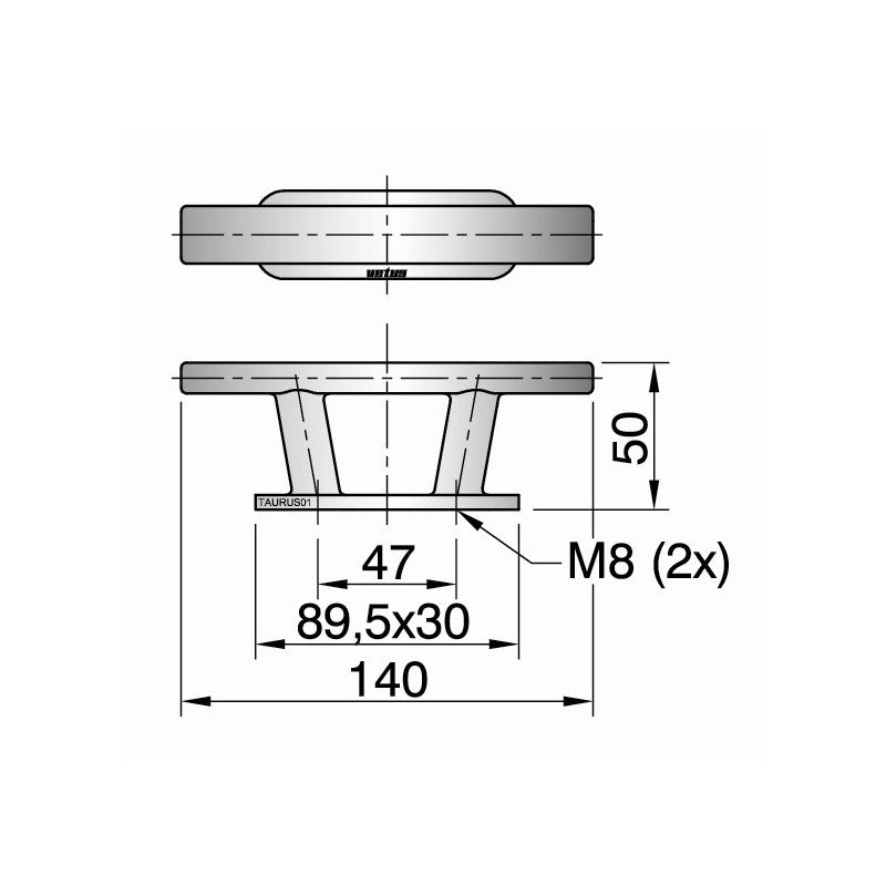 Klampe TAURUS L:140mm