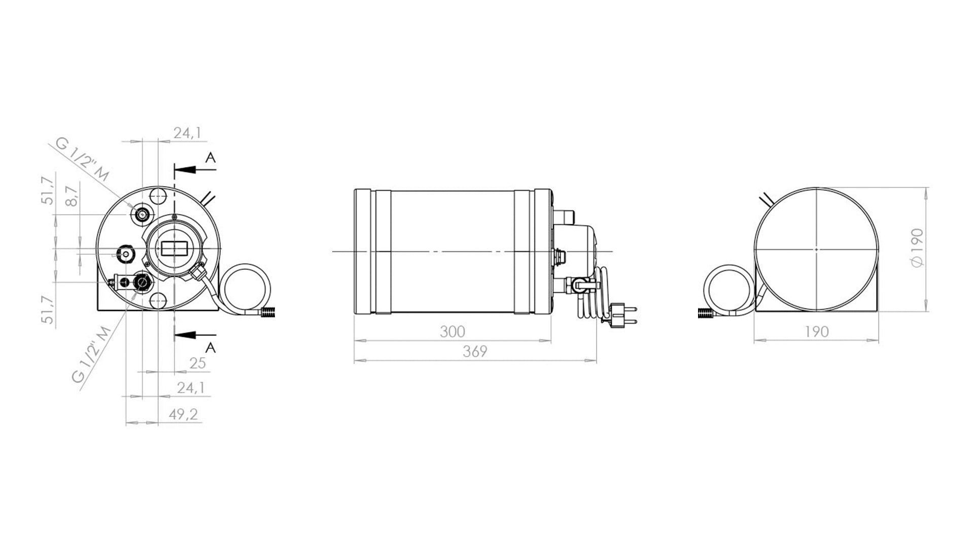 monoBOIL Electrical Hot Water Boiler 4.5L230V550W