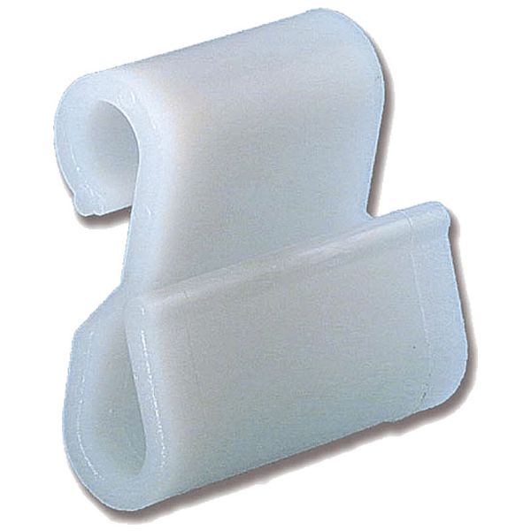 Tarpaulin hook White Plastic f/8mm Elastic 40x40x30mm