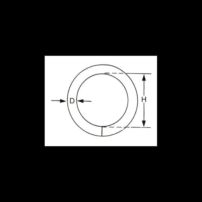 Ring rustfri syrefast 3,0x20,0