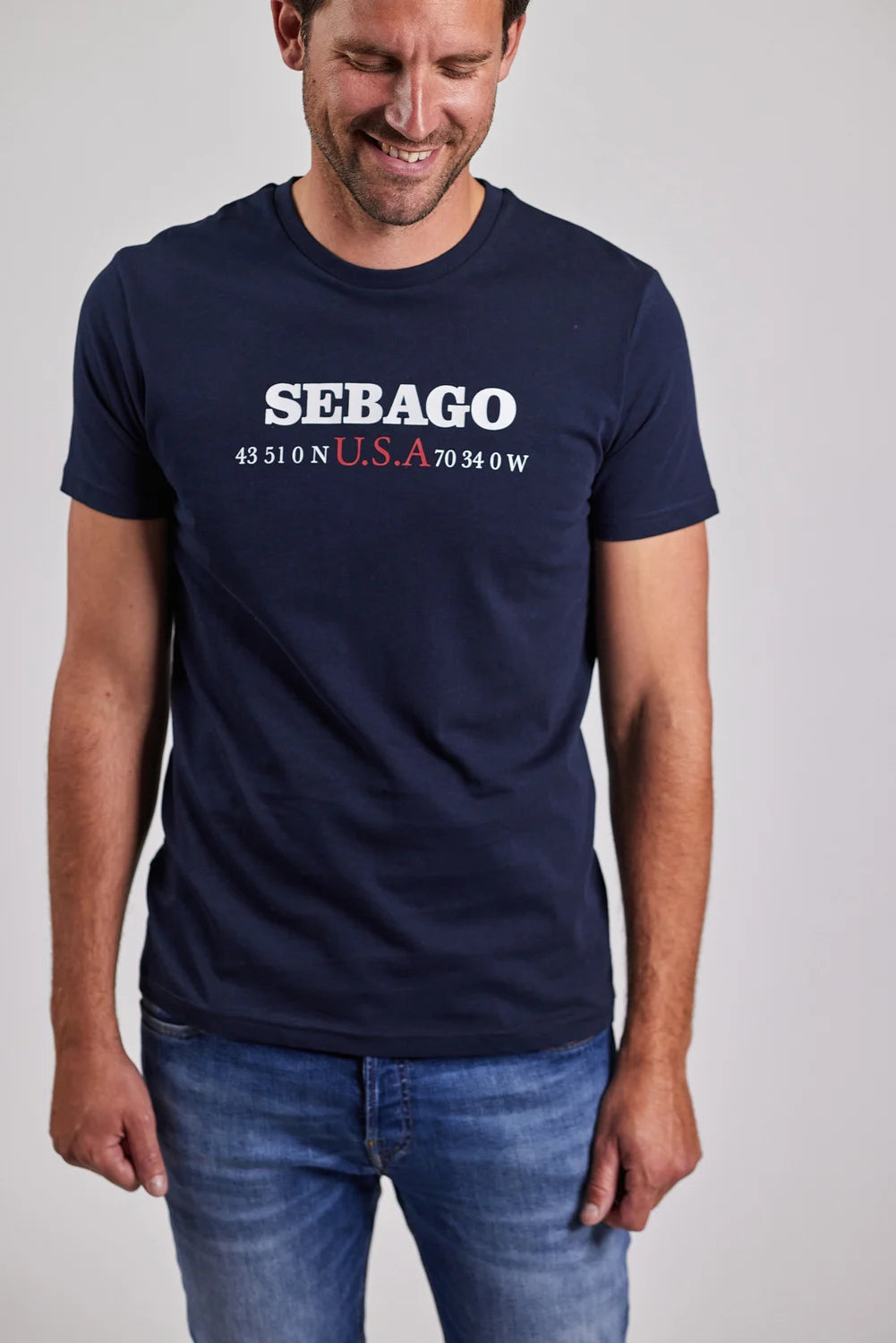 Authentic Logo Tee Navy