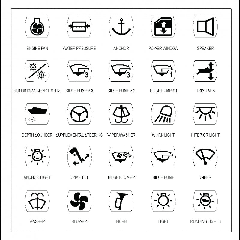 Symbol sheet self-adhesive. 142131-33