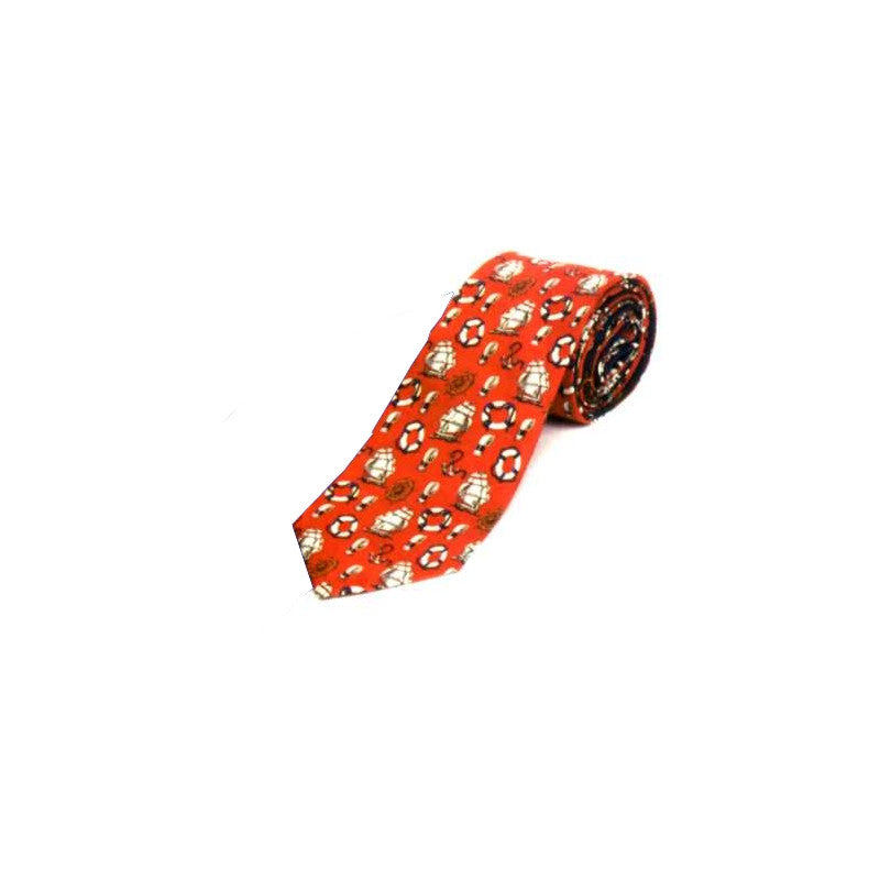 Tie front, silk, red