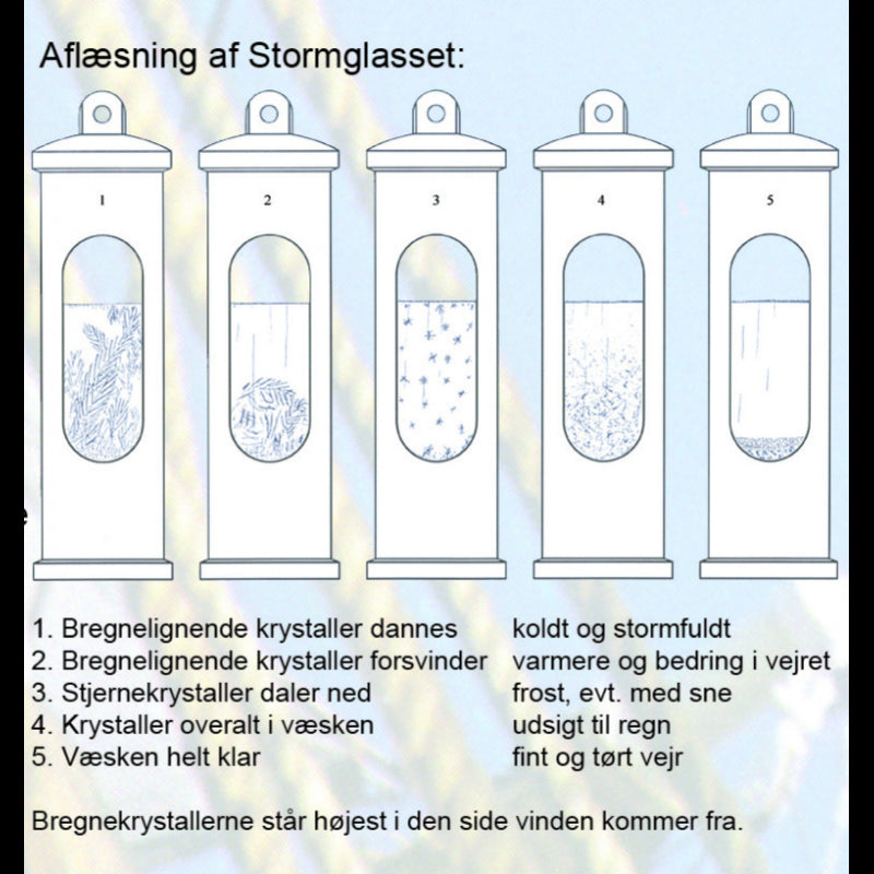 Stormglas messing incl. ophæng