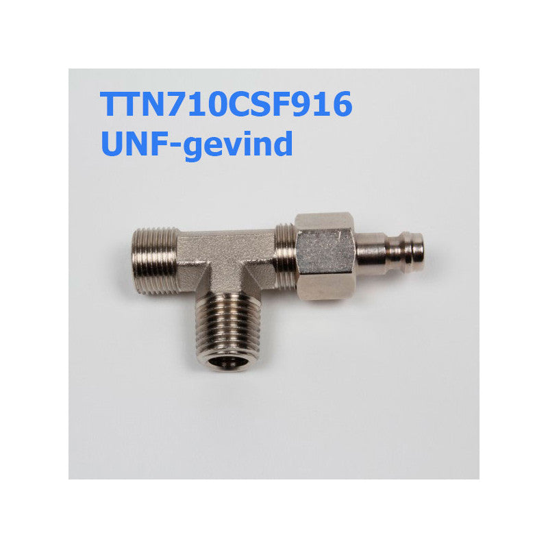 T-fitting 1/4' outlet UNF 2 pcs