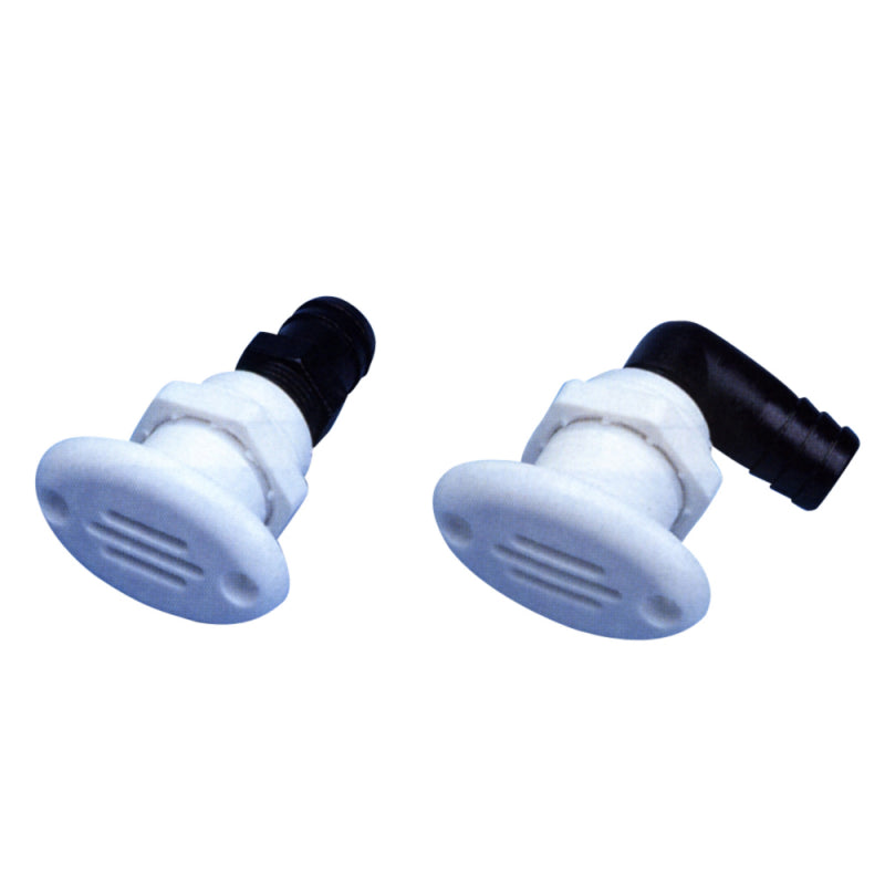 Tank vent. oval plastic straight