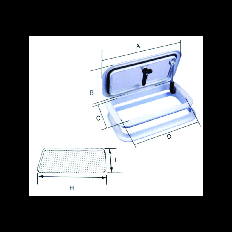 Hatch 268x448mm