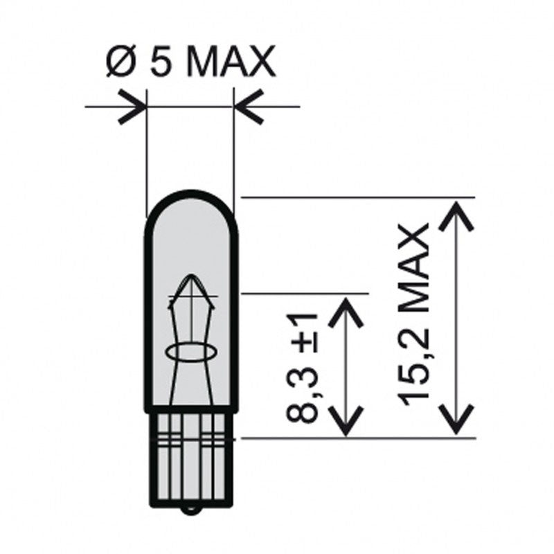 VDO 24V/1.2W, bulb instruments