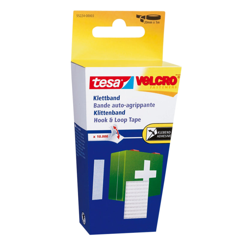 Tesa Burretape white 1.0mx20mm self-adhesive