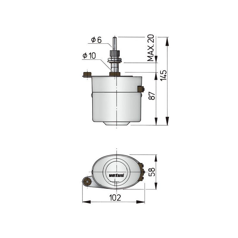 VETUS ORW wiper set