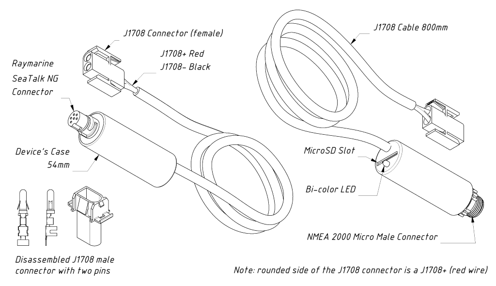 NMEA2000 Motor gateway YDES-04