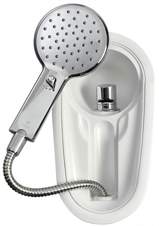 Adriana recess-fit deck shower