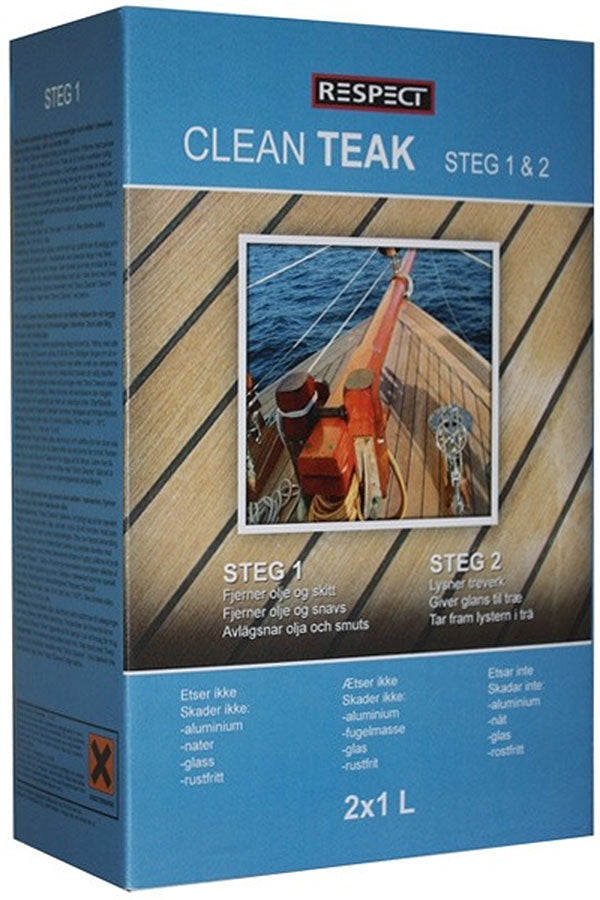 RESPEKT Clean Teak sæt 2 x 1 ltr