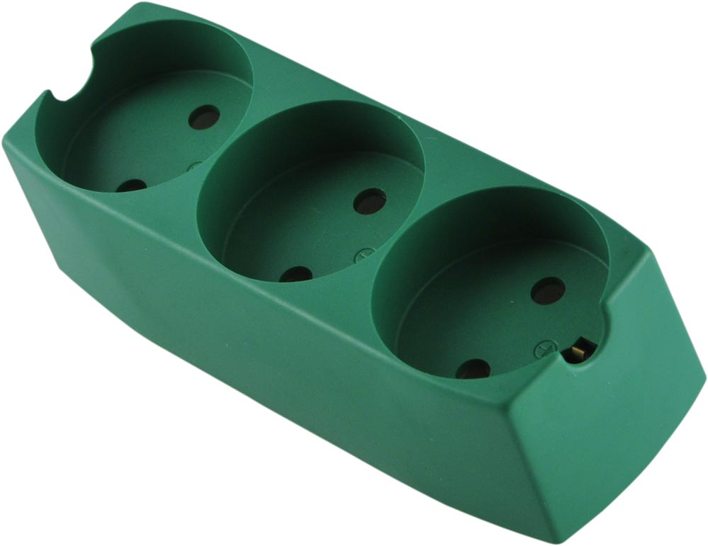 Socket - 3 impact resistant w/ground green