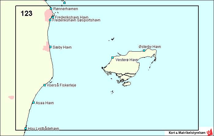Søkort DA 123 Kattegat Læsø Rende