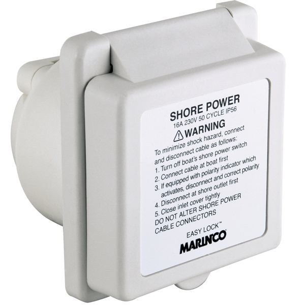 Marinco shore current intake fiber/polyester 16a