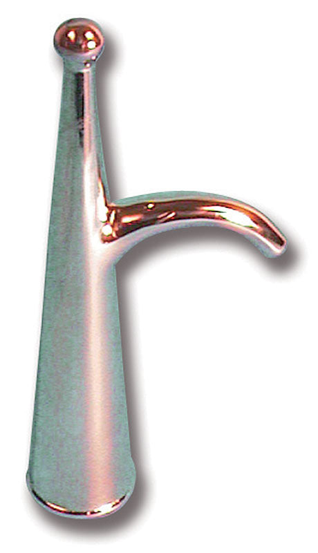 Boat hook tip ÿ28mm chrome-plated brass