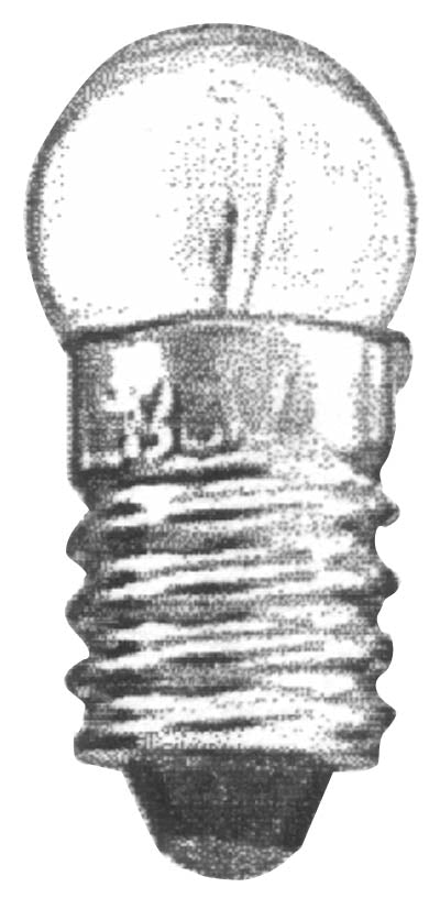 Dwarf lamp E10 4.8v 0.75A f/water light