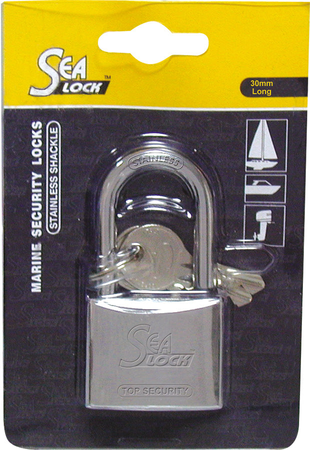 Padlock SeaLock 30mm w/long shackle