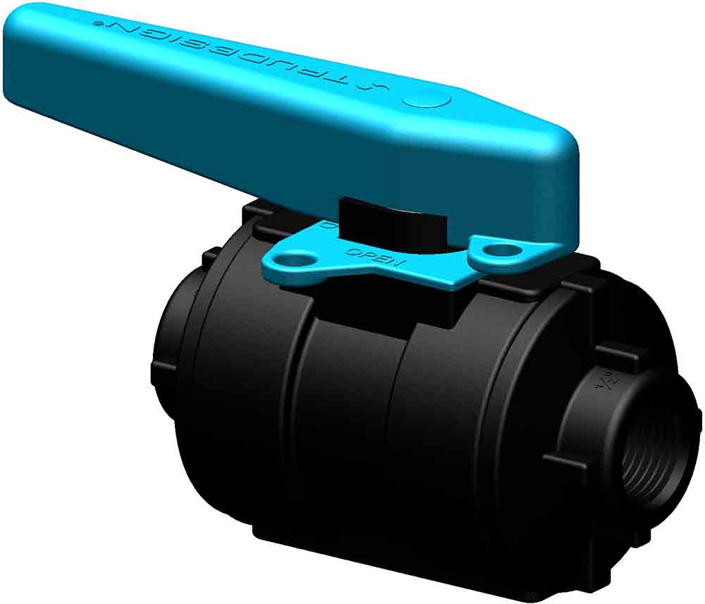 Ball valve BSP plastic 1/2''