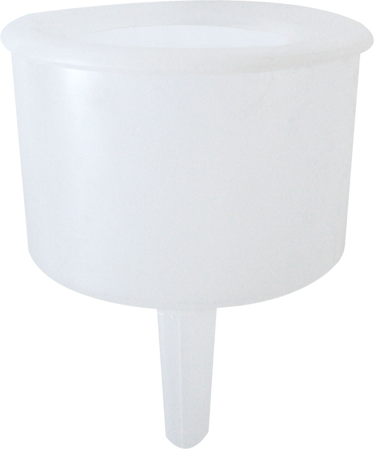 Plastic funnel w/sieve ø18.5cm