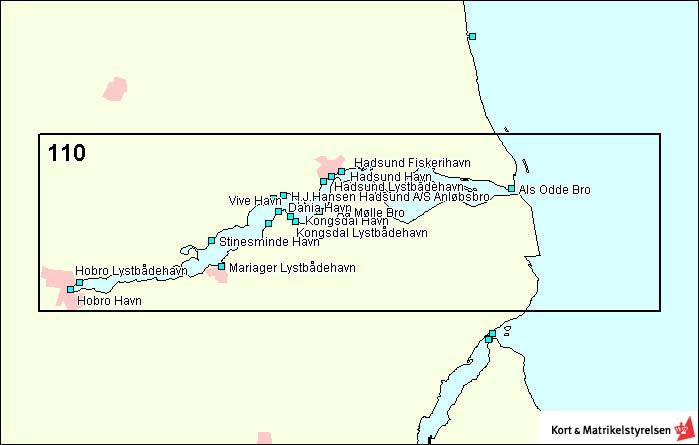 Søkort DA 110 Mariager Fjord