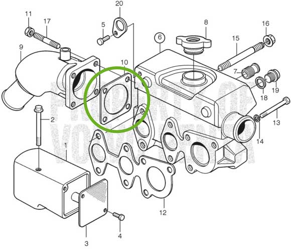 Exhaust gasket 2010-2020-2030-2040