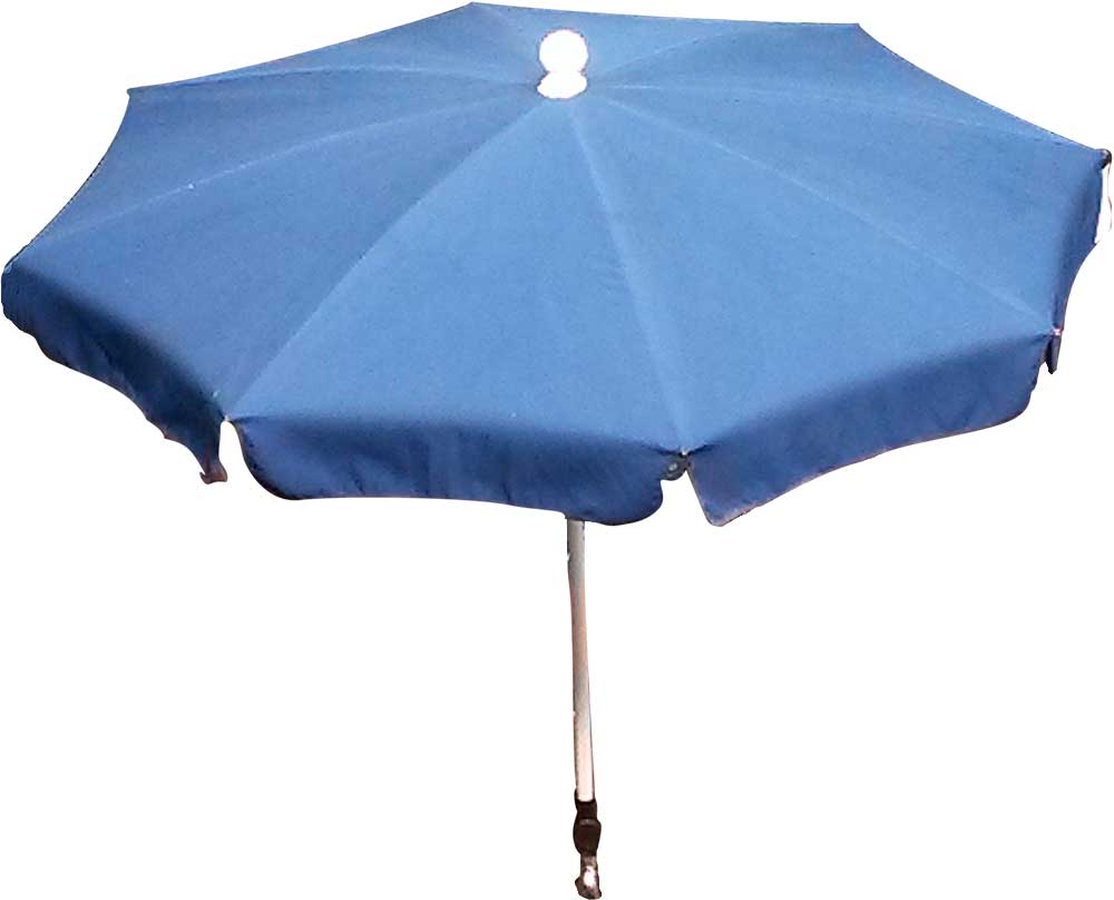 Parasol Ø. 150cm blå