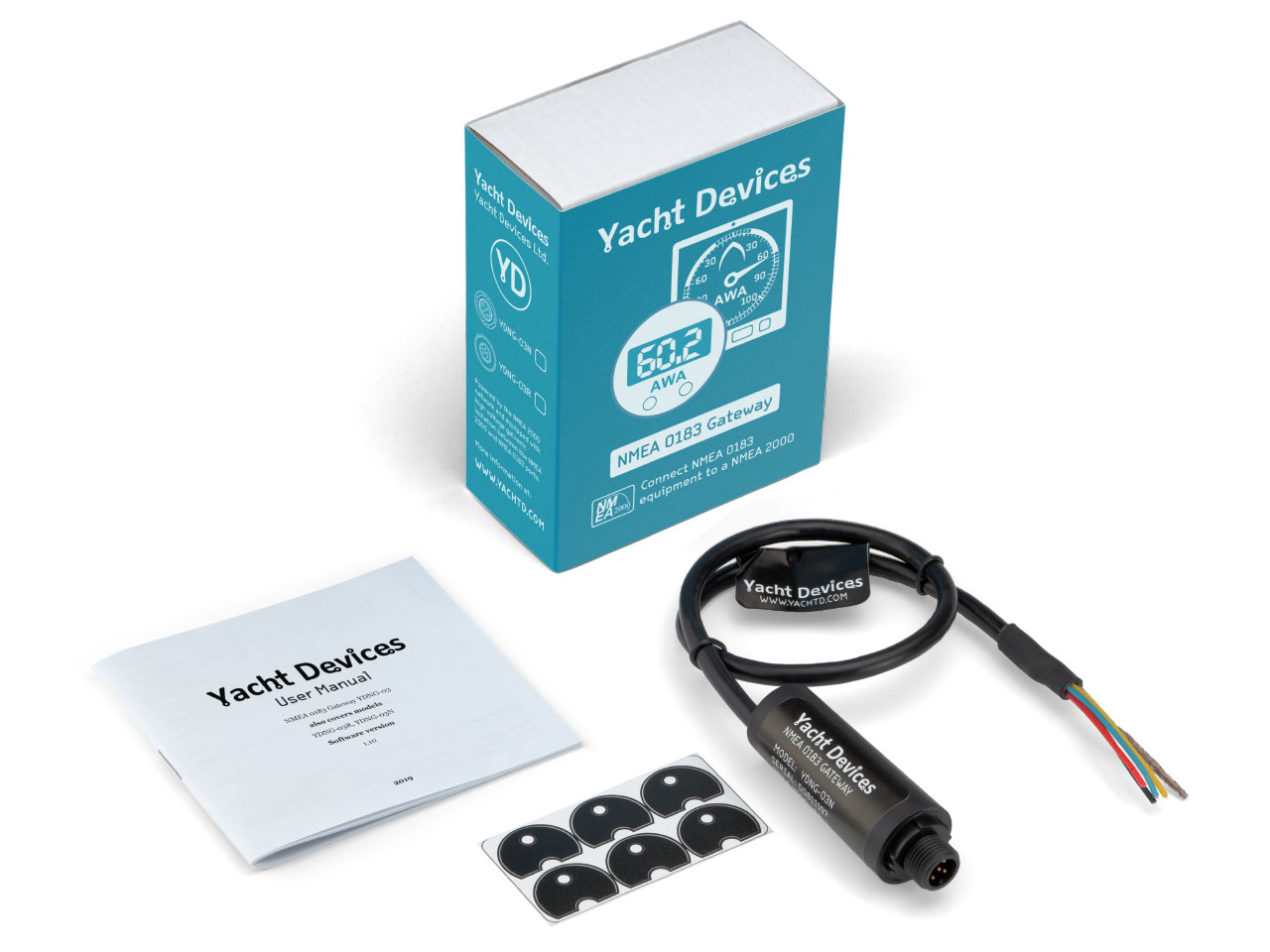 Motor gateway YDNG-03 fra NMEA183 til NMEA2000