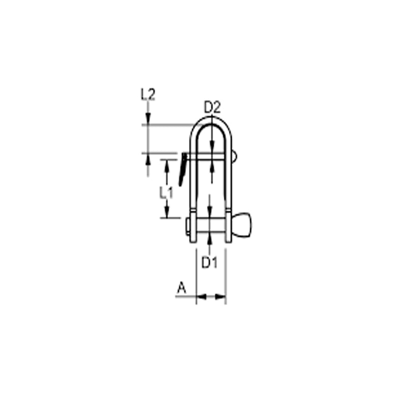 Shackle NÿGLE w/stick 5mm L.23mm